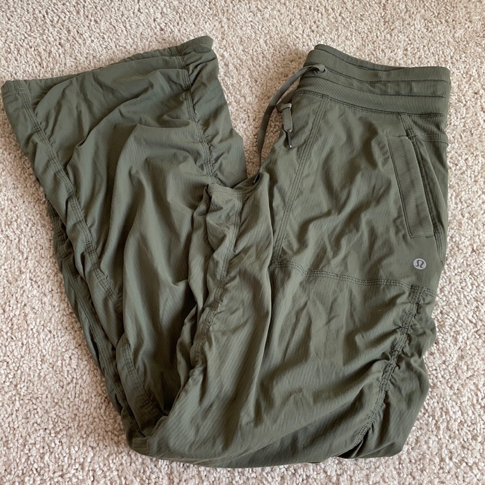 lululemon athletic joggers olive green